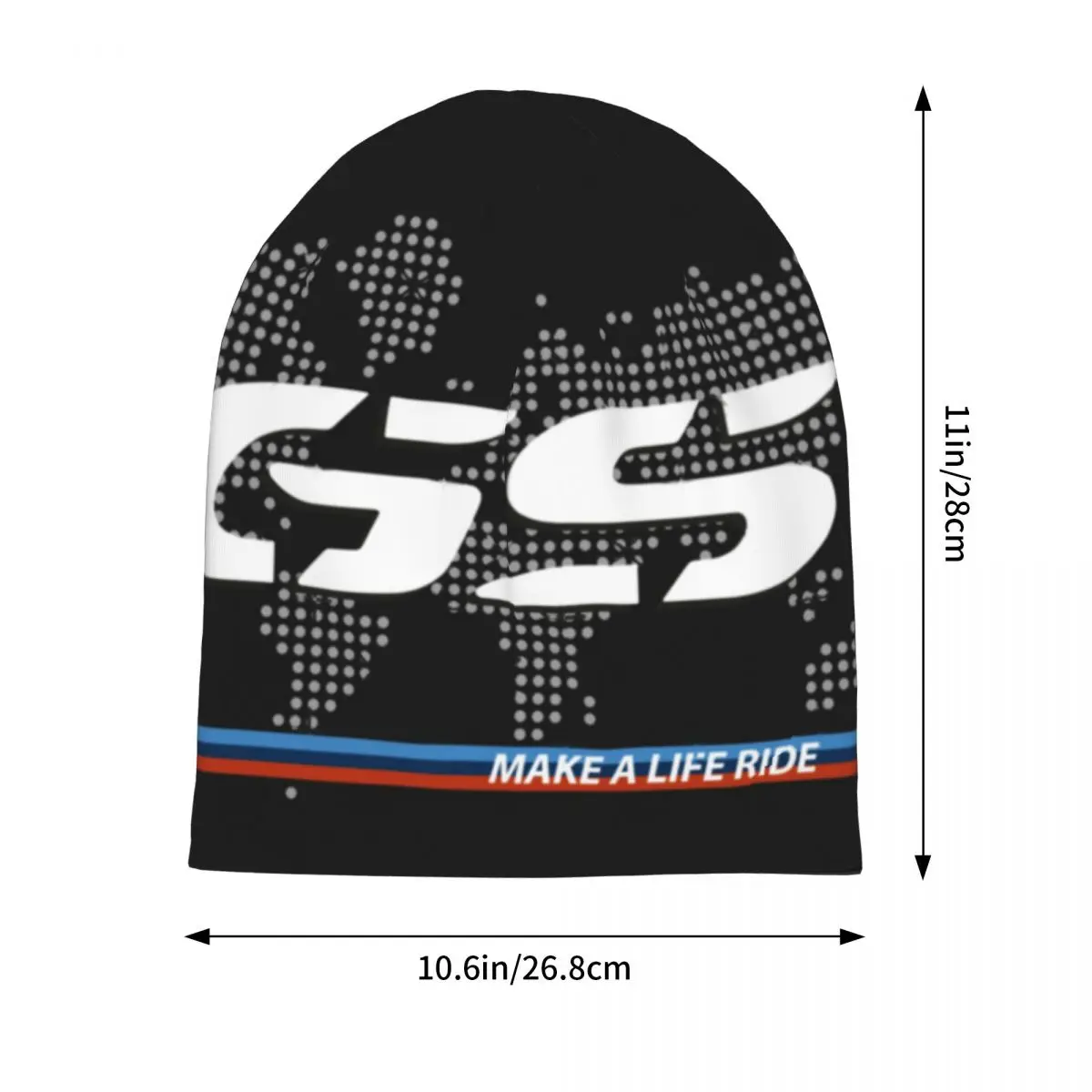 Make A Life Ride GS Bonnet Hats Motorcycle Knit Hat Men Women Unisex Cool Warm Beanie Hats Spring Outdoor Sport Printed Caps