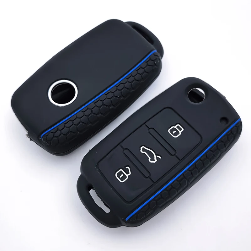جديد غطاء سيليكون حماية مفتاح السيارة قذيفة ل Volkswagen Polo Passat B5 Golf 4 5 6 MK5 MK6 Eos Bora Beetle TSI اكسسوارات