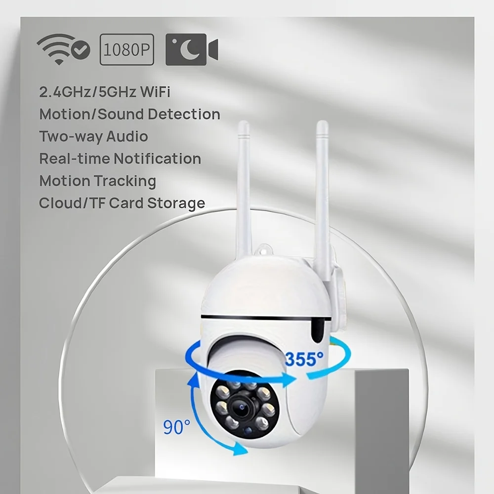 3 قطع YI IoT 1080P كاميرا لاسلكية 5G Wifi Security ثنائي النطاق، تتبع تلقائي، كشف الشخص، رؤية ليلية مطورة