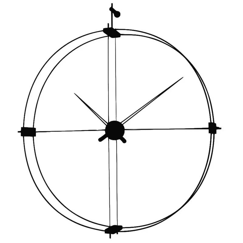 

Настенные часы с художественной росписью, современные минималистичные круглые модные эстетические настенные часы в скандинавском стиле, бесшумные часы, украшения для дома
