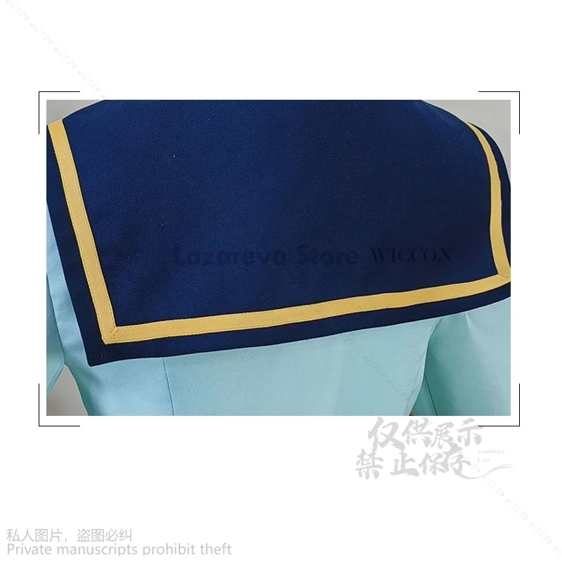 Anime Aikatsu!Nijino Yume Sakuraba Rola Cosplay Costume Blue JK School Uniform Dress Lolita Woman Lovely Kawaii Cos Sailor Suit