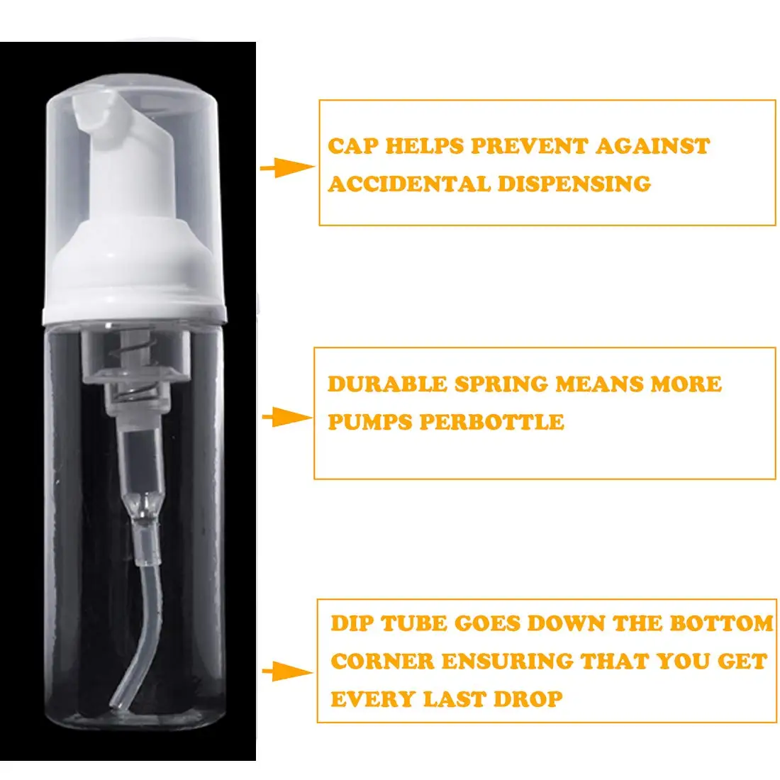 10 Pcs BPA - Free Foam Pump Bottles: Your Ultimate Solution for Cleaning, Travel, Cosmetics Packaging, Eyelash Washing & Shampoo