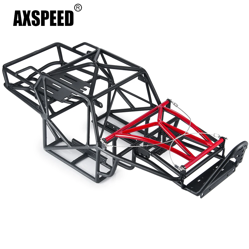 AXSPEED Full Steel Chassis Roll Cage Frame Body for Axial Wraith 90018 1/10 RC Crawler Climbing Car Model Upgrade Parts