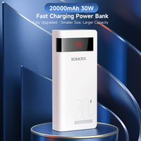 ROMOSS 20000mAh Powerful Power Bank 30W SCP Fast Charge External Battery Portable Charger Powerbank for iPhone Xiaomi