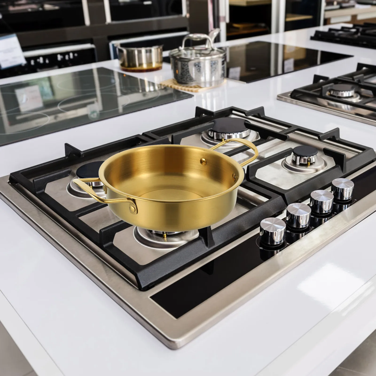 

Hotpot Frying Pan Deep for Cooking Instant Noodle Pans Small Stainless Steel Pots