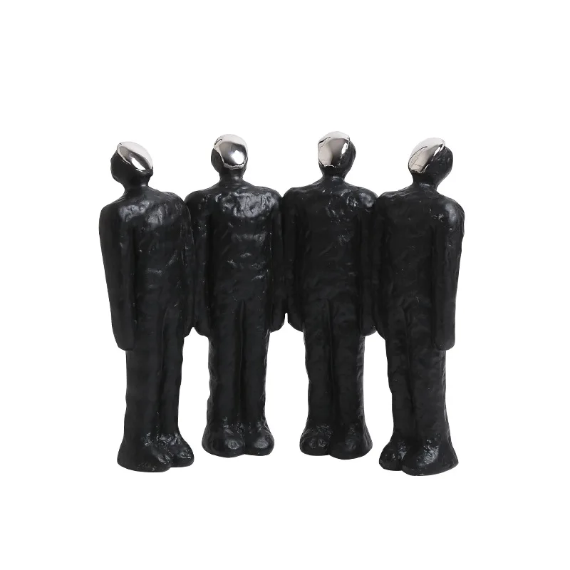 

Modern light luxury abstract figure ceramic looking up ornament living room TV cabinet office desktop jewelry