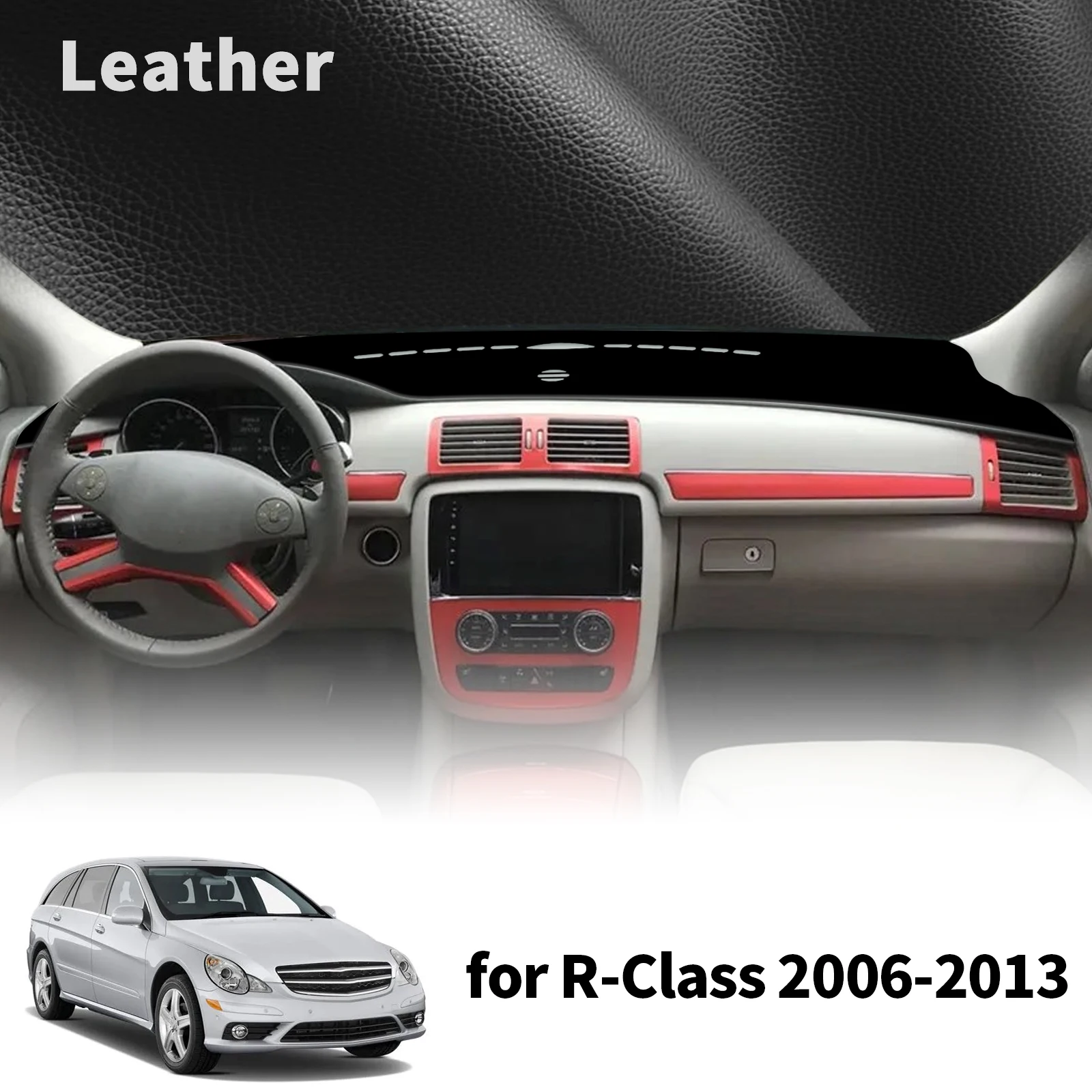 for Mercedes Benz R-Class 2006-2013 R CLASS Car Dashmat Dashboard Cover Pad DashMat Sunshade Protective Carpet Accessories