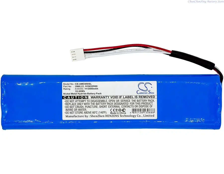 3500mAh Battery 2960.21 for AEMC 1060, 4630, 5050, 5060, 5070, 6470, 6470/6470-B, 6471, 6472 Micro-Ohmmeter, 6505