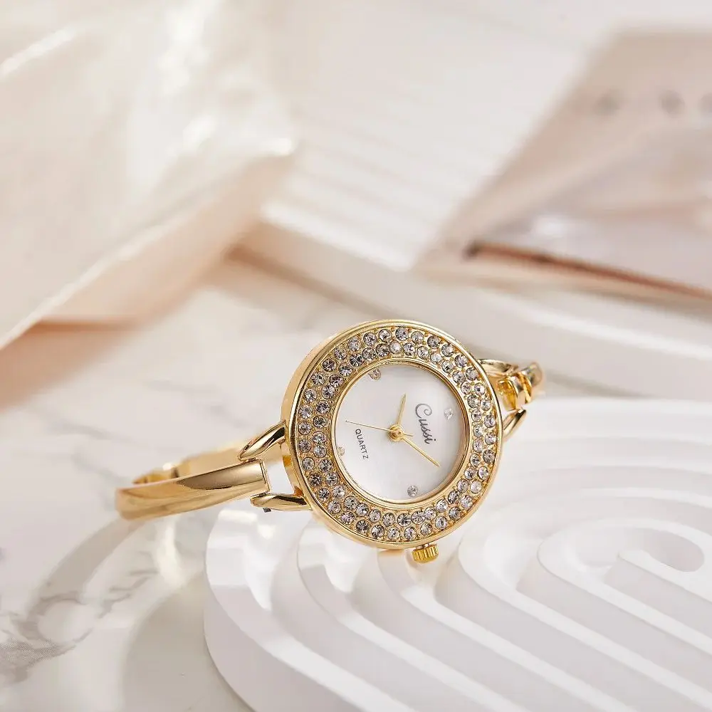 Fashionable Luxury Elegant ladies' Bracelet Watch Rhinestone dial Waterproof Women's Quartz Watch reloj часы женские наручные