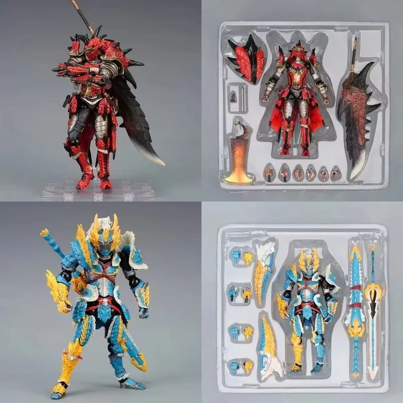 Anime Monsterhunter Lioleus Zinogre Gelede Actiefiguren Mecha Model Kit Desktop Ornament Pop Jongen Speelgoed Gift Collectible