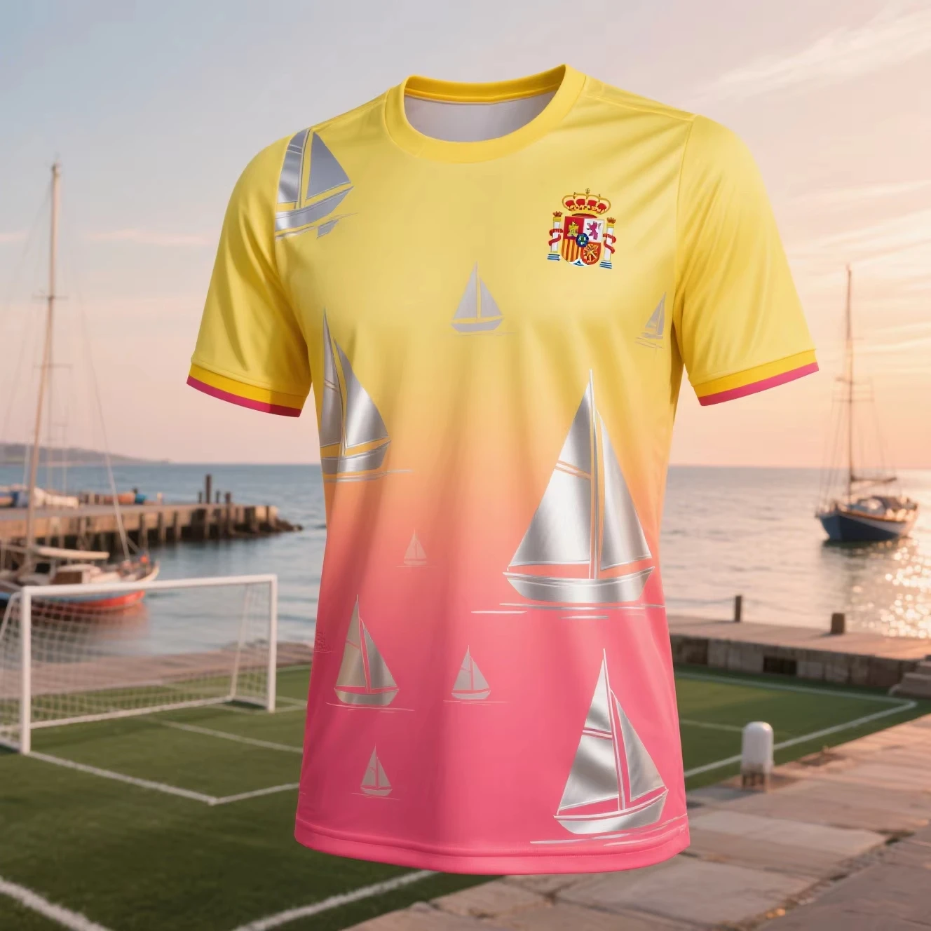 

2025 Summer New Spain Jersey T Shirts Men Women Lightweight Breathable Football Fan Wear Sporty Casual Style Unisex Fashion
