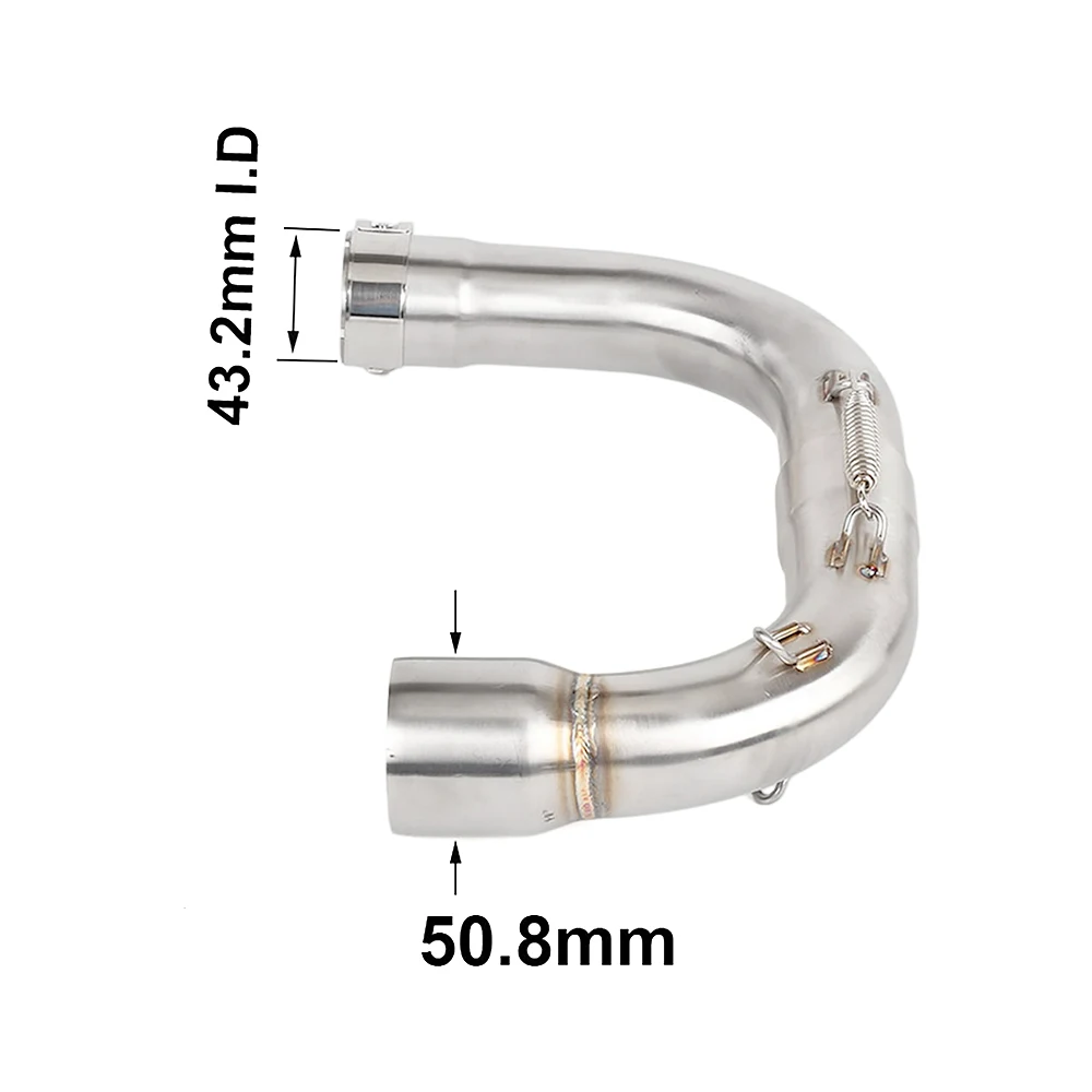 For Yamaha Rhino 660 YXR660FA 4x4 / Exploring 2004 2005 2006 2007 Edition Escape Motorcycle Exhaust Middle Link Pipe Slip-On
