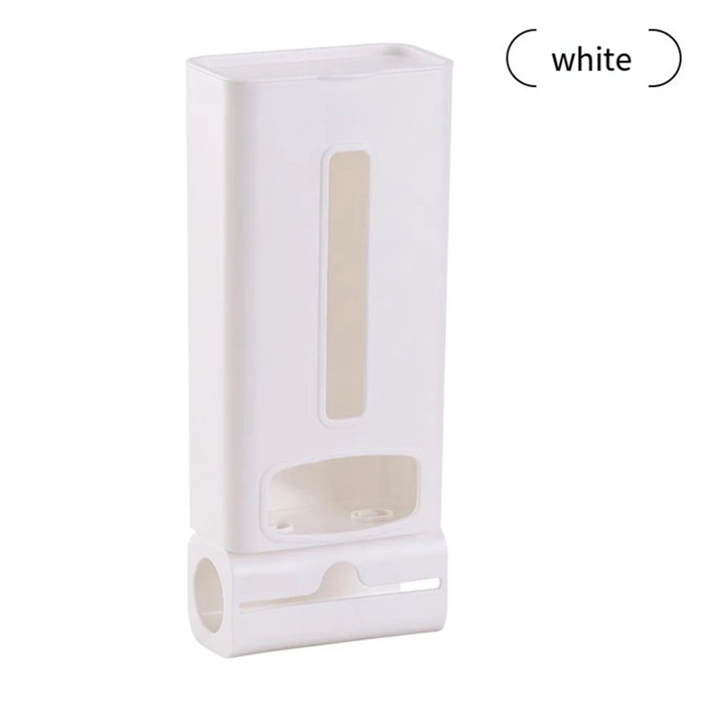 2 In 1 Shopping Bag Rack - Wall Mounted Organizer And Trash Bag Dispenser For Kitchen Storage