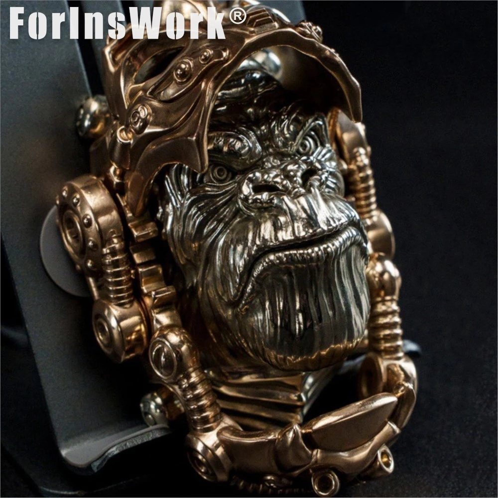 暴力的なオランウータンブロンズ磁気減圧おもちゃデスクトップ装飾品