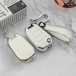 For Peugeot 208 107 206 306 307 308 2008 3008 4008 5008 Citroen C1 C2 C3 C4 C5 C8 Car Key Case Cover Shell Fob Holder Keychain