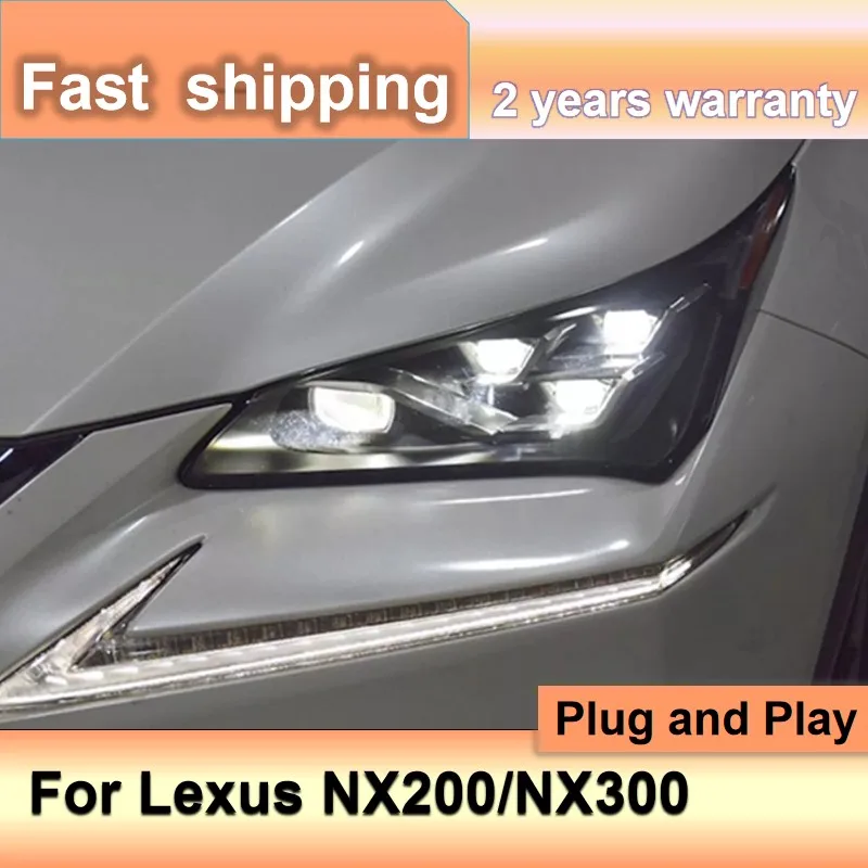 

Автомобильные аксессуары для фар Lexus NX200T 2015-2020 Lexus NX300 фары NX NX200 NX260 DRL фары дальнего света