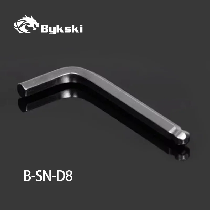 Bykski B-SN-D8 8MM Hex Wrench Use for Fixed Computer Accerssories Fitting Water Cooling System Short Ball Head CR-V Metal Tool