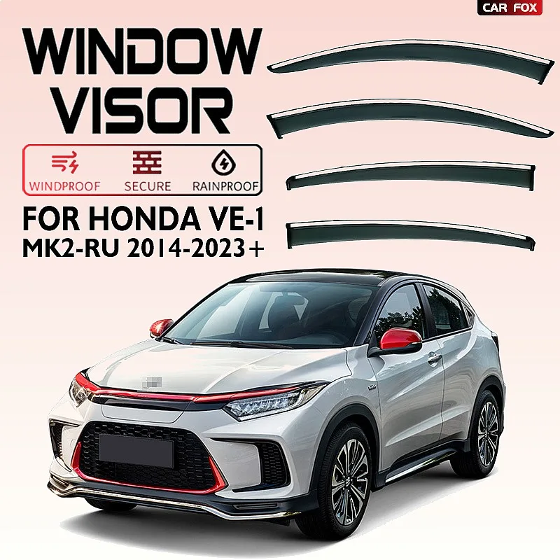 

For Honda VE-1 2014-2023+ Car Window Visor Rain Sun Shade Awning Side Windshield Auto Accessories