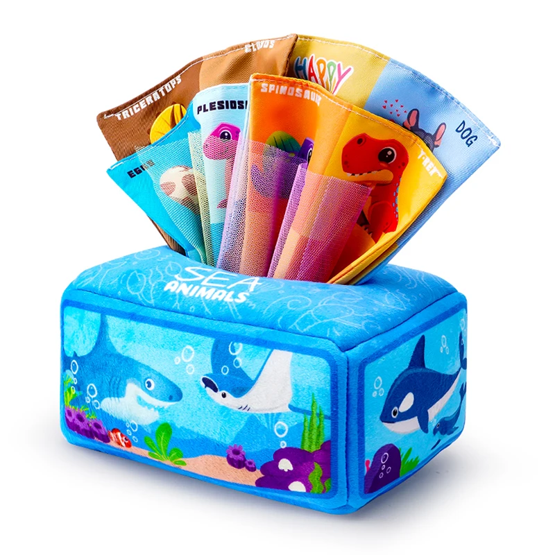 Бумажное полотенце для детского рисования, коробка для отрывных салфеток, детская головоломка для раннего развития Монтессори, детская ткань ToysYY03(3 + 10)