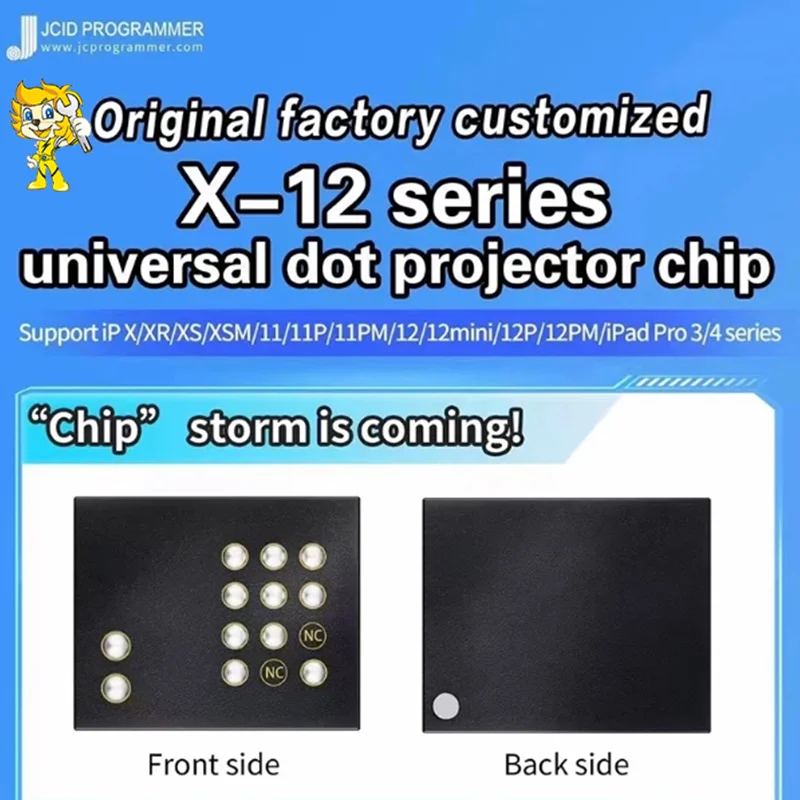 JC Universal Dot Projector Chip(Romeo) for X-12 & ipad Pro 3/4 Series Face ID Repair Original Factory Customized Easy to Install