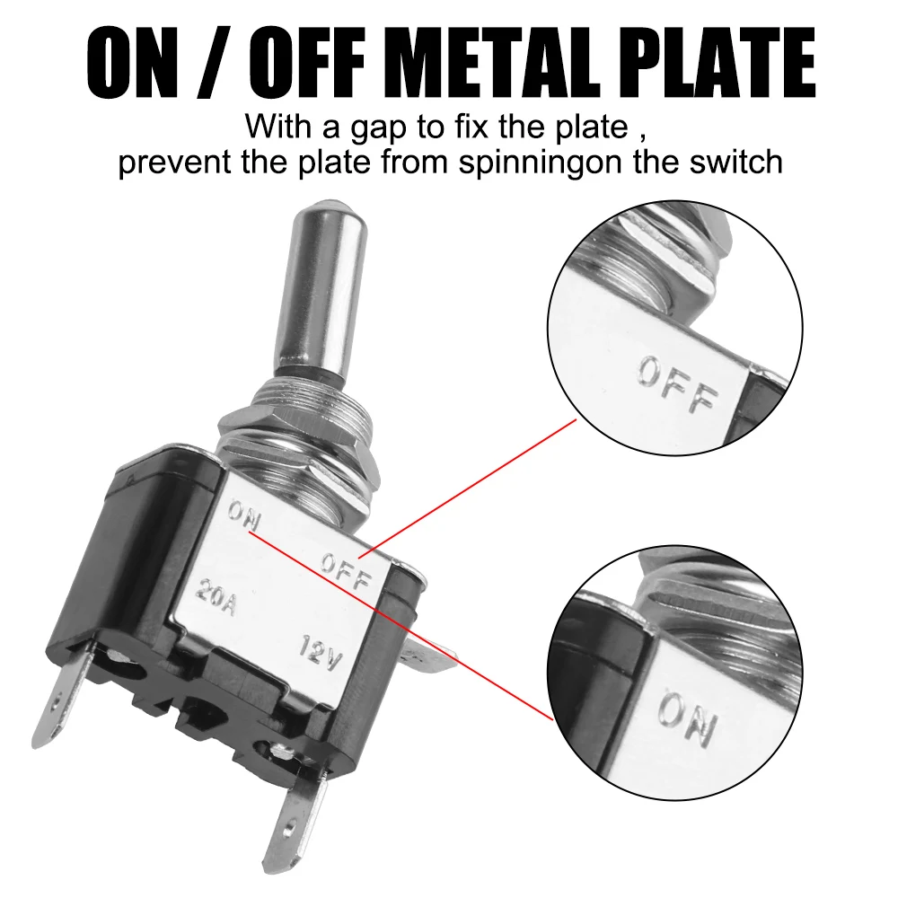 12V Racing Car Start Stop Button Engine Ignition Kit Light Toggle Switch Panel Carbon Fiber Automotive ATV Accessories For Boat