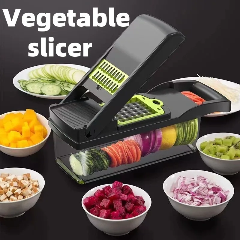 Multi functional vegetable slicer, slicer, potato slicer, household kitchen slicer, and eraser