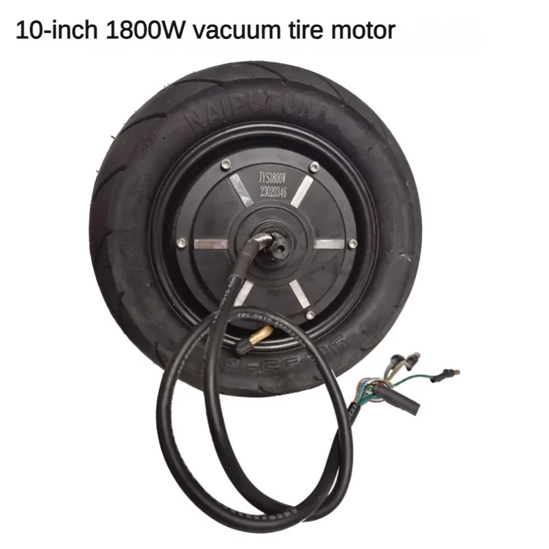 48V/1200W 1800W 10 inch 90/55 6 vacuum tire motor with widened tires for electric scooters,  vehicle accessories