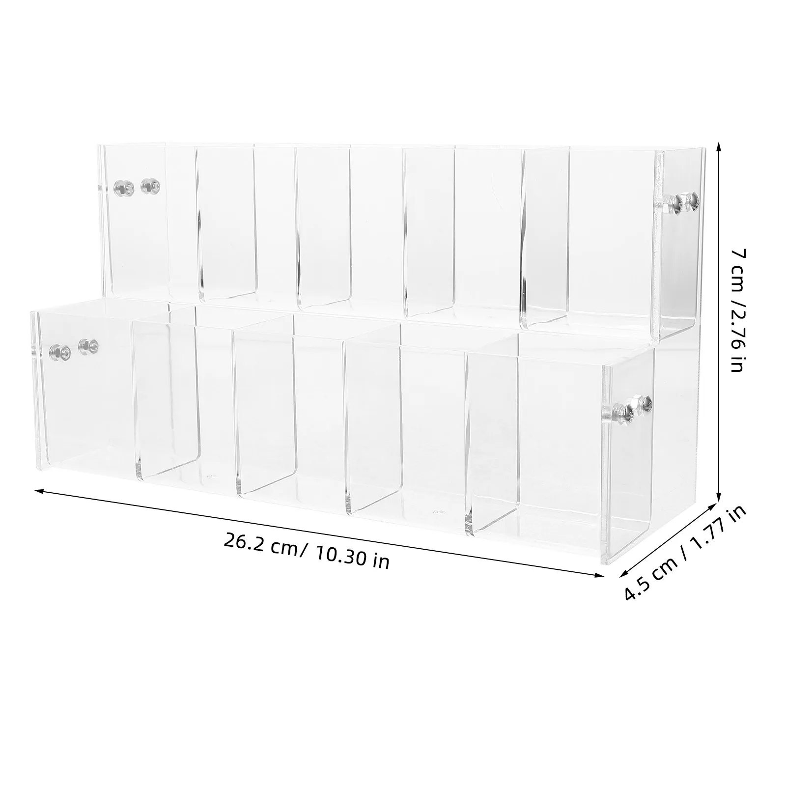 Transparent Acrylic Pen Display Stand Pencil Organizer for Desk Marker Storage Holder Space Saving Stationery Display Shelf