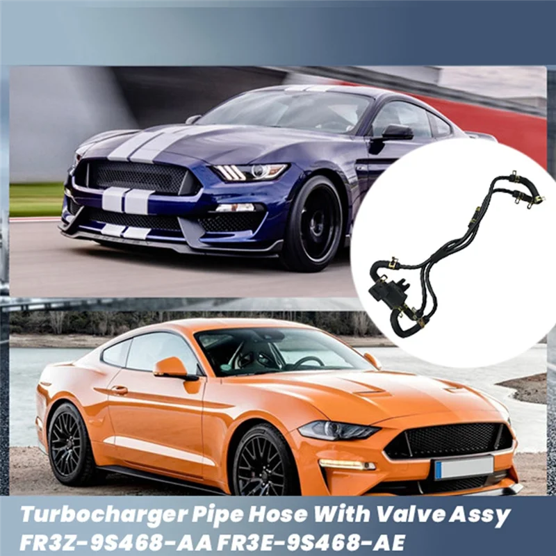Manguera de tubo de turbocompresor de coche con conjunto de válvula 2015645 para Ford Mustang 2015-2023 FR3Z-9S468-AA FR3E-9S468-AE arnés de vacío