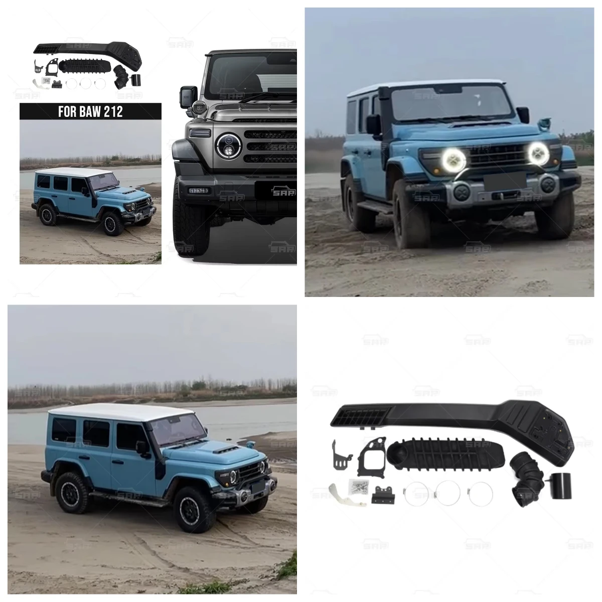

Shamo Auto Part Offroad 4X4 Auto Tuning Accessories Car Snorkel for Baw 212 Exterior Accessaries