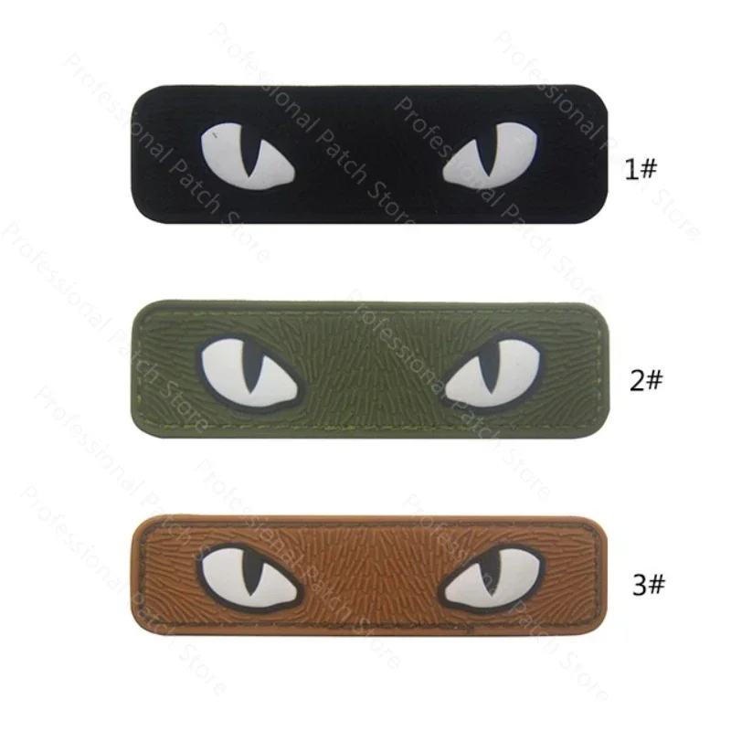 Cat Eye Tactical Patches Eagle eye Military Combat Glow In Dark Badge Patch For Tactical Helmet Bag Clothing military patches