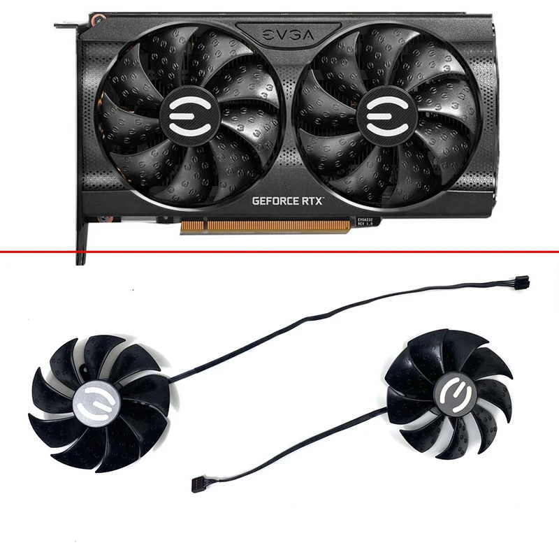 

Cooling Fan 88mm 4pin PLA09215S12H PLD09220S12H RTX3060 Ti XC GAMING GPU Fan For EVGA RTX 3050 3060 3060Ti XC BLACK video card