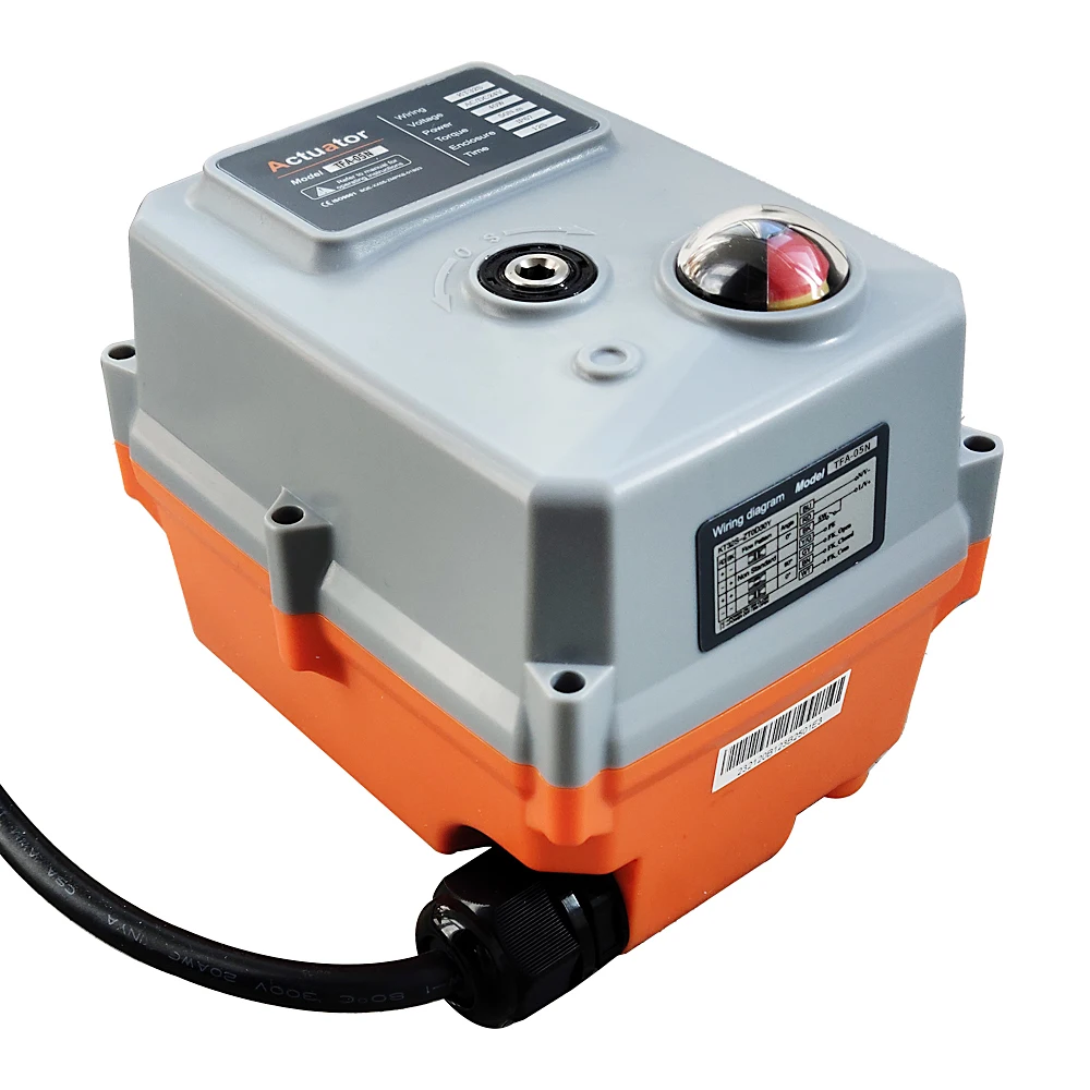 Imagem -06 - Eletrônico Atuador Válvula Drive Motor Metal Engrenagens ce Certificado Ip67 Cabeça de Controle da Válvula Power Off Return 12v 24v 110v 230v 50nm