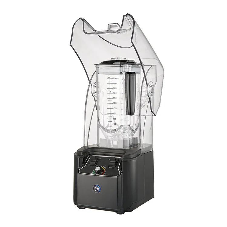WONDERFUL Professional Smoothie Protein Shake Juicer Kitchen Countertop 2200W Electric Commercial Ice Blender With Silent Cover