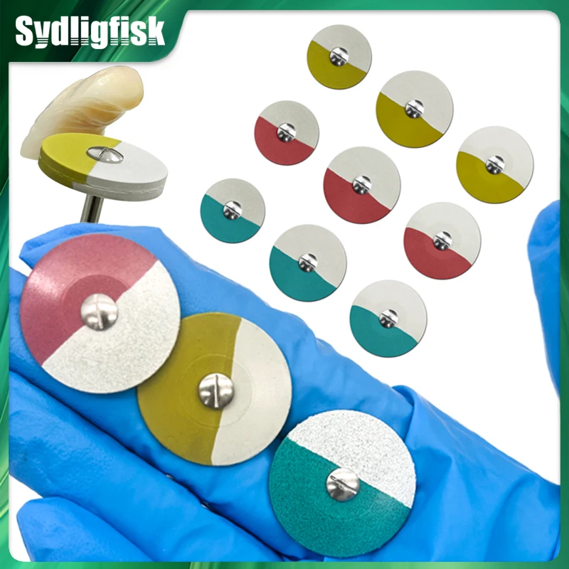 Dental Rubber Polisher Wheel Disc Diamond Impregnated Polishing System Polisher For Porcelain Zirconia Restorations Polish Tools
