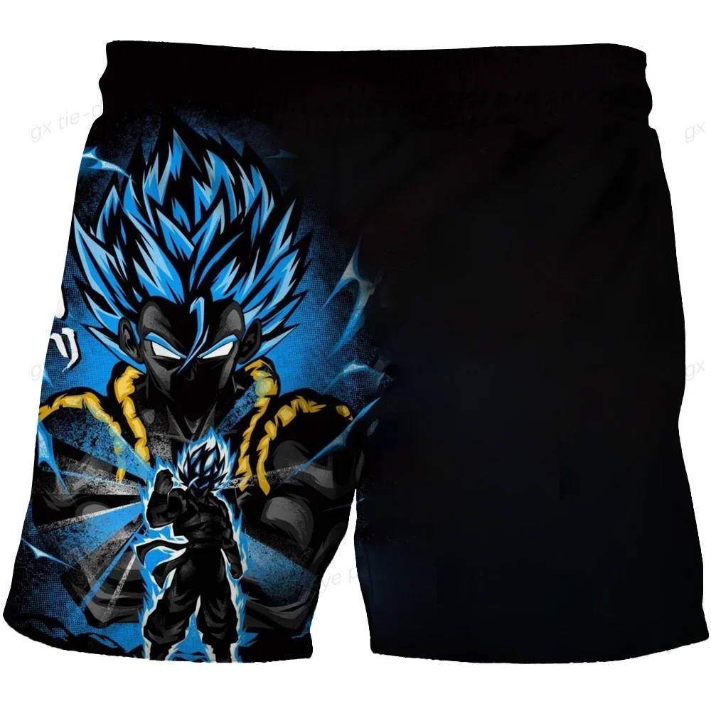 Anime Dragon Ball Z Sports Shorts Cartoon New Men\'s Summer Shorts Anime T-shirts Oversized Y2k Goku Vegeta Man Shorts Fashion