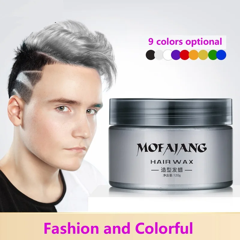 

Different Colors Hair Wax Clay Fashion Hair Styling Color Wax Hair Mud Washable Color Hair Cream Changeable Hair Dye Cream