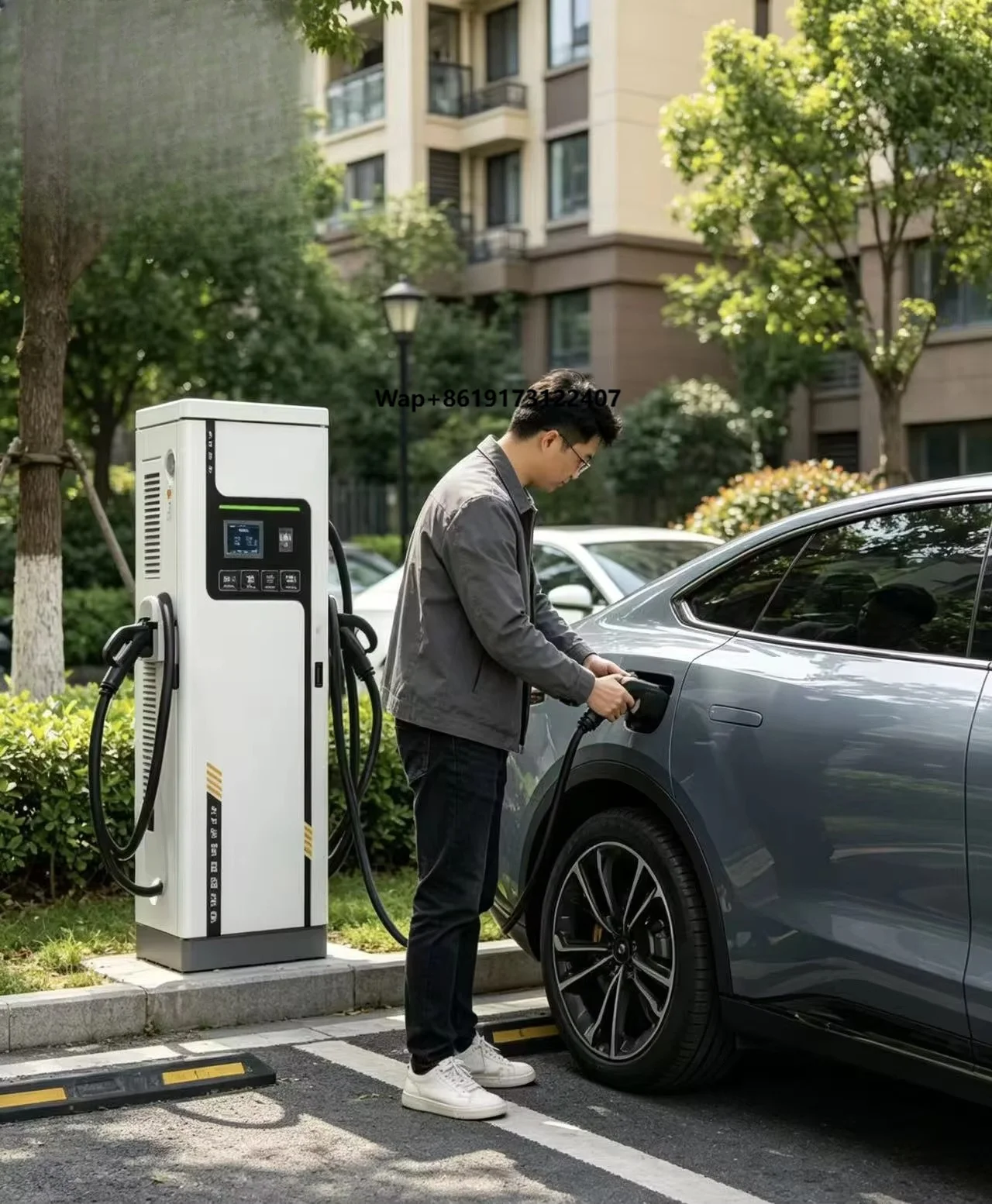YLNXG80K02D 80kW V2G DC Fast EV Charger, 2-Gun 0-200A, Vehicle-to-Grid Bidirectional Charging Station