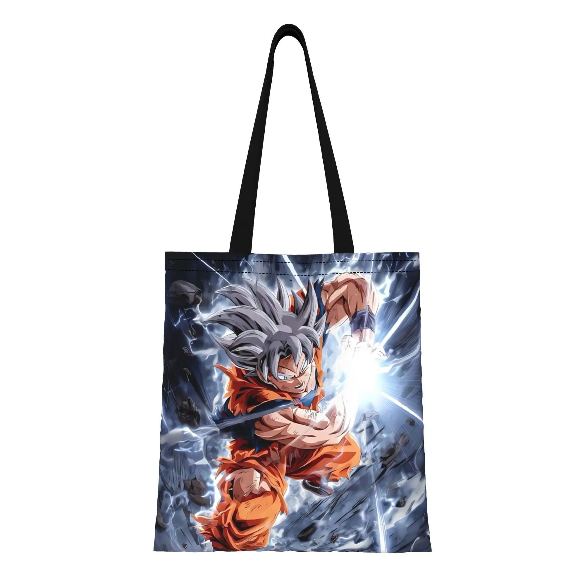 

ita bag first day of school Large Capacity Dragon Ball funko Canvas Tote Bag Foldable Chic Pattern Gifts