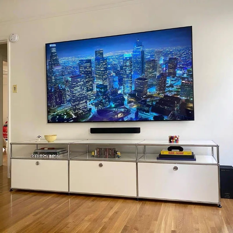 Morden Kitchen Living Room Cabinets Storage Door Luxury Display Cabinets Shelf Sideboard Armoires De Salon Home Furniture image 4