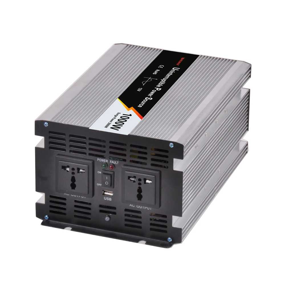 

1000W Pure Sine Wave Inverter With Battery Charger Car Power Inverter Dc 12v 24v to 100v 110v 120v 220v 230v 240v Ac Converter
