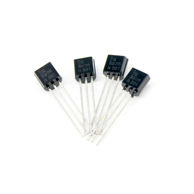 50Pcs 2N3906 Transistor Silicon Pnp Transistor To-92 Algemene Versterker 40V 0.2a Triode Transistors Sets In Voorraad