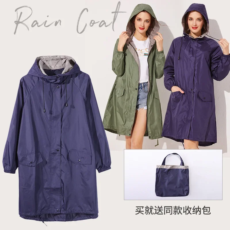 Lightweight Raincoat for Men and Women, Raincoat for Ladies, Poncho, Waterproof, Windproof Cloak, Adults, Breathable, One Size