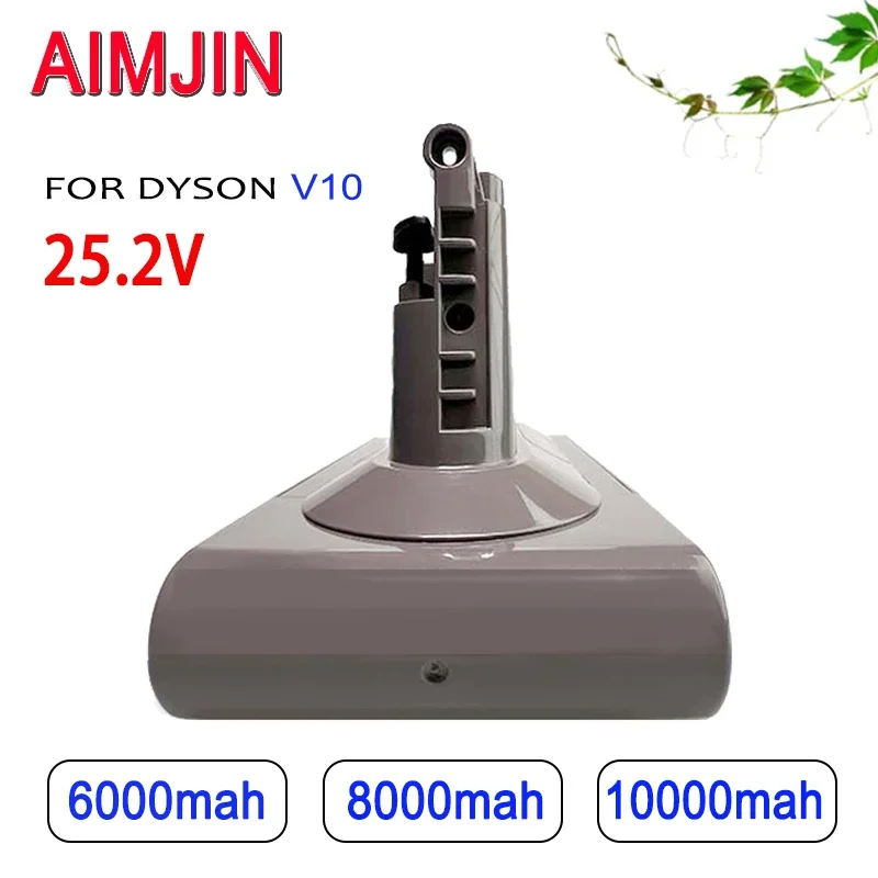 

V10 25.2V 6000/8000/10000mAh Lithium Ion Replacement Battery for Dyson Compatible with Cyclone Animal Cordless Vacuum Clea