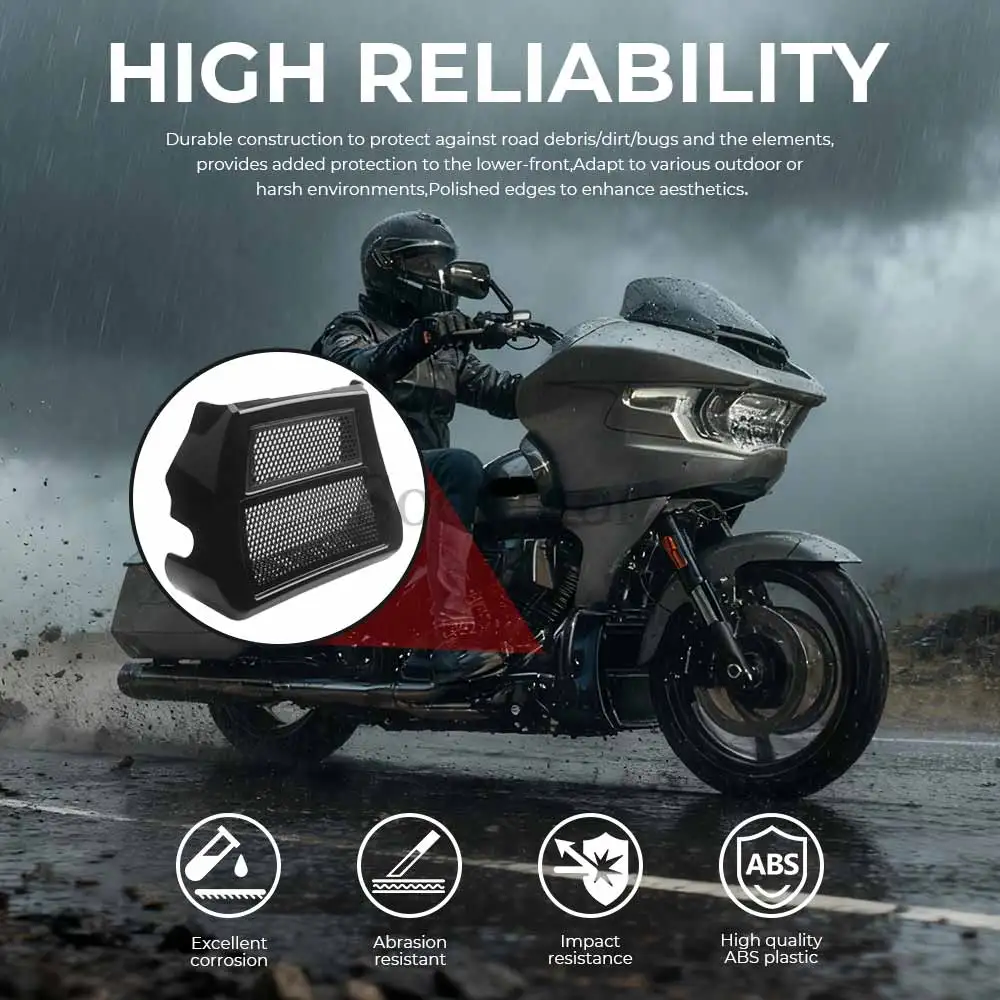 الجبهة هدية المفسدين السفلي المبرد غطاء الذقن ل هارلي الطريق شارع الإنزلاق CVO FLHXSE FLTRXSE FLTRX 2023-2025 دراجة نارية #3