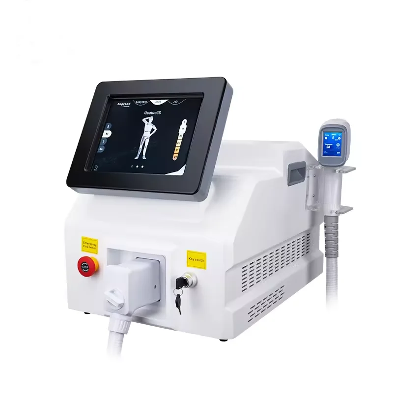 

New Design 808 Ice Platinum Laser Epilator Beauty Equipment 755/808/1064nm 2000W Permanent Diode Laser Hair Removal Machine