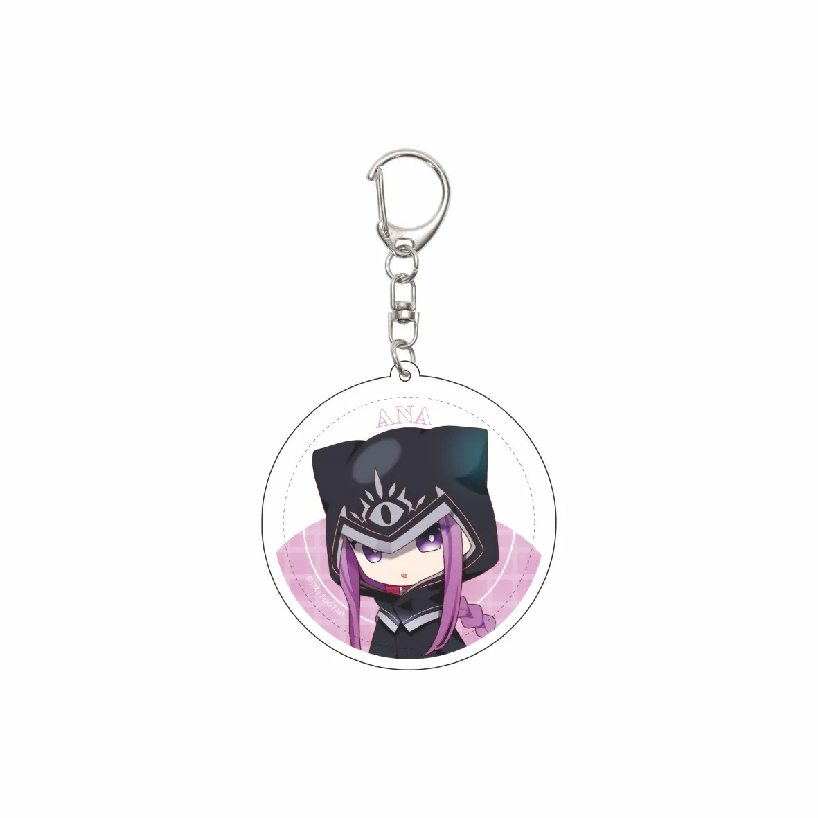 55MM Anime Fate/Grand Order  Keychain Cath Palug/Olgamarie Asmireid Animusphere  Key Chain Acrylic Model Plate Christmas Gifts