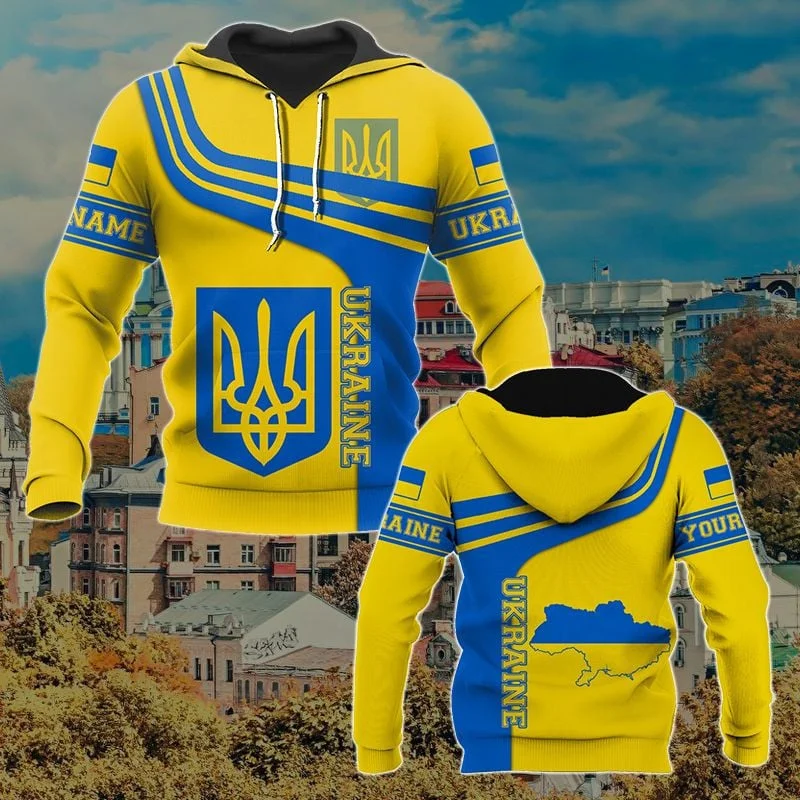 Spring and Summer Country Flag Ukraine Ukrainian Pullover Tracksuit 3dprint Men/women Harajuku Casual Funny Jacket Hoodies