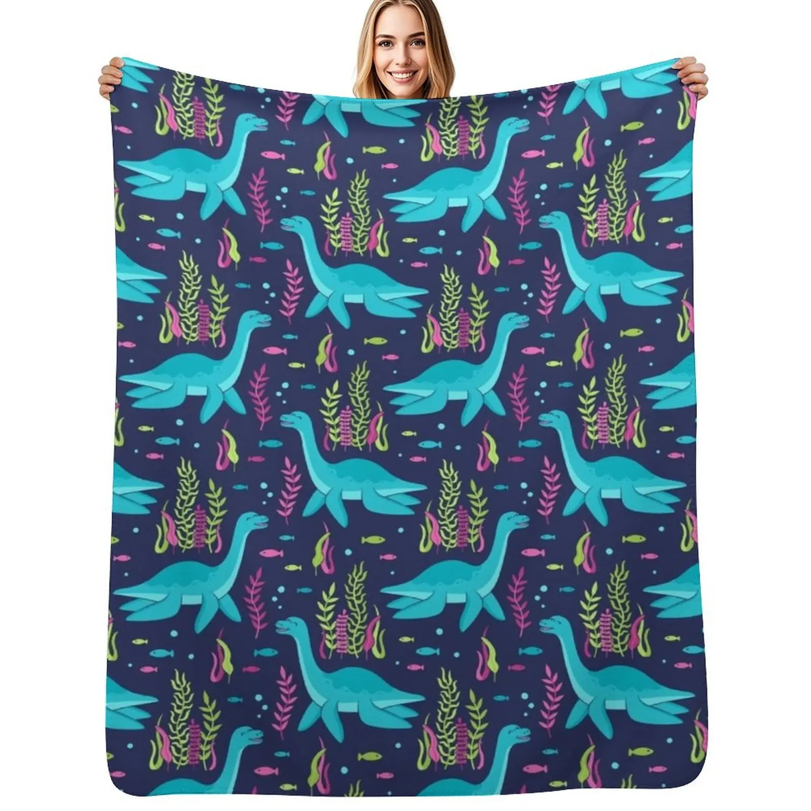 

Hello Nessie! Throw Blanket Summer Cool Breathable Blanket for Sleeping