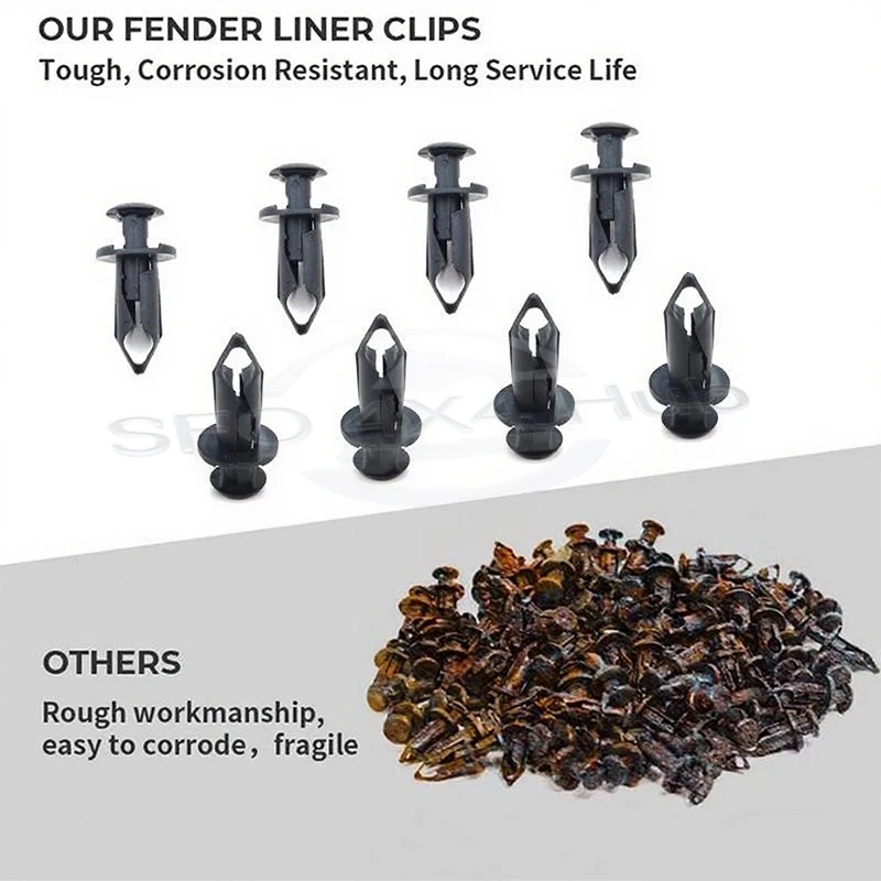 24PCS ATV 450 550 Plastic Rivets Push Pins for CFMOTO Uforce Zforce Cforce UTV Plastic Hood Fender Clips Body Rivets 9060-040310